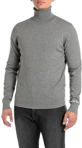 Men's Uk4455 Pullover Sweater, M06 Medium Grey Melange, XL