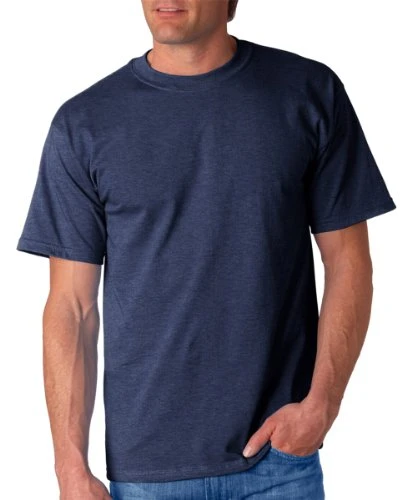 Mens Ultra Cotton Short Sleeve T-Shirt (XL) (Heather Navy)