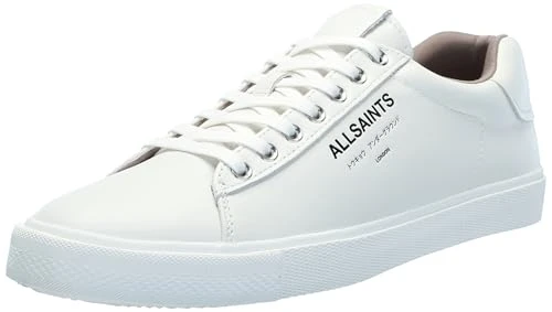 Men's Underground Leather Low Top Sneaker, Triple White 1, 6 UK