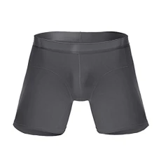 Men’s Underwear Boxer Briefs Underwear Trunks Breathable Regular Short Leg Thermal Underwear Colorful Boxer Briefs for Men Pack Cotton Daily Men lace Underwear Men Underwear Boxers Brief Grey