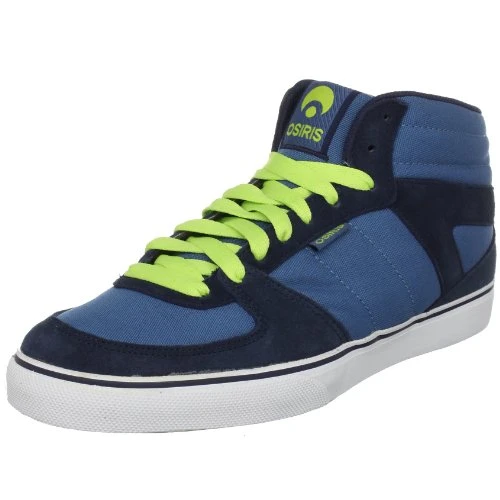 Men's Uptown Vulc Skate Shoe, Slate/Navy/Lime, 4.5 UK