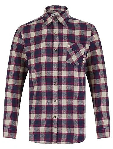 Men's Urbion Yarn Dyed Flannel Cotton Long Sleeve Check Shirt