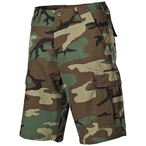 Men's US BDU Bermuda Shorts Ripstop Woodland Size L