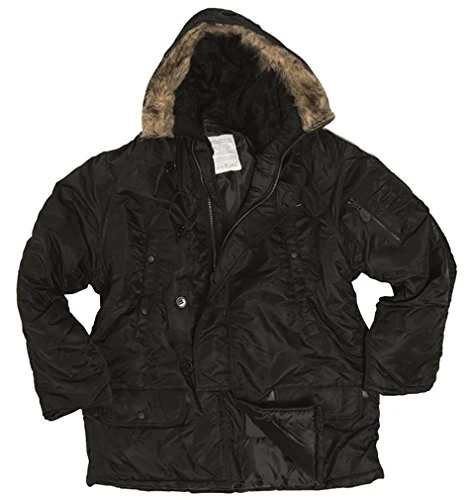 Men's Us N3b Parka, Black, XL UK