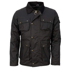 Mens Utilitas II Antique Wax Jacket with Diamond Quilted Lining (M, Brown - BRN) Mens Utilitas II Antique Wax Jacket with Diamond Quilted Lining (M, Brown - BRN)