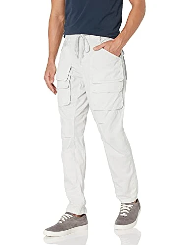 Men's Utility Cargo Pant Casual, Stone Grey, 42