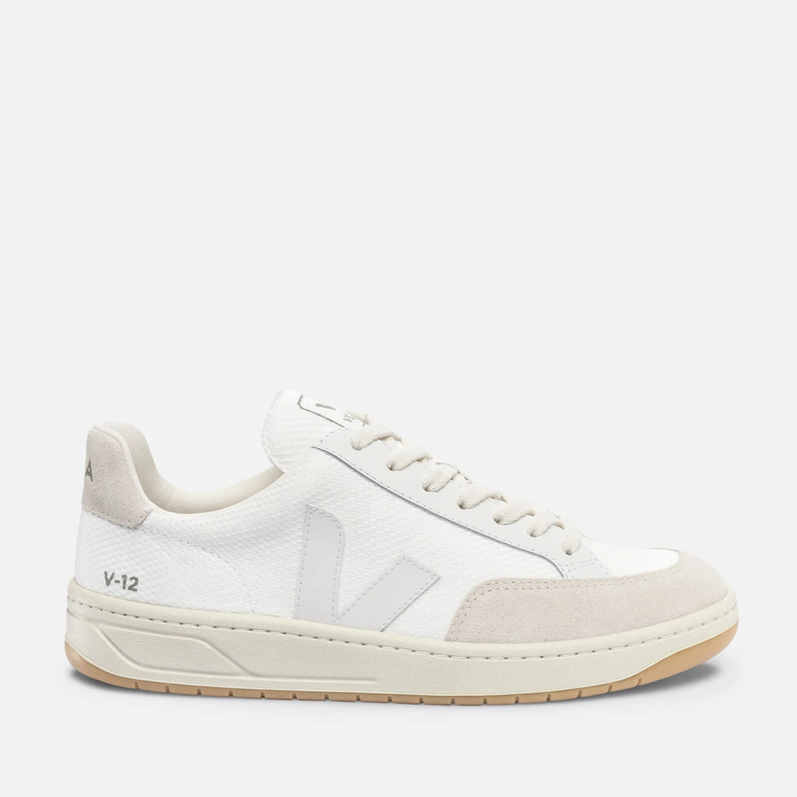 Men’ V B Mesh and Suede Trainers - UK - White