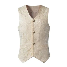Men's V-Neck Sleeveless Slim Fit Jacket Modern Fit v neck Suit for Men Fashionable Formal Prom Mens Waistcoats Uk