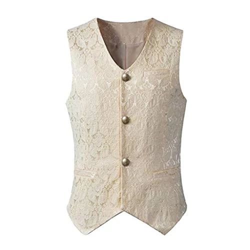 Men's V-Neck Sleeveless Slim Fit Jacket Modern Fit v neck Suit for Men Fashionable Formal Prom Mens Waistcoats Uk