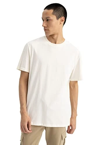 Men's V7699AZ T-Shirt, Ecru, M