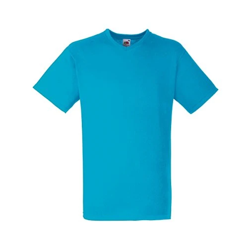 Mens Valueweight V-Neck, Short Sleeve T-Shirt (XL) (Azure Blue)