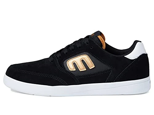 Men's Veer Low Top Skate Shoe, Black Gold White, 6.5 UK