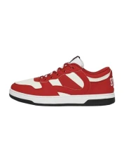 Men's Vegan Jump Low Top Trainer Sneaker, Dark Red, 11 UK Men's Vegan Jump Low Top Trainer Sneaker, Dark Red, 11 UK