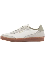Men's Vegan Retro Sleek Trainer Sneaker, Vintage White, 11 UK Men's Vegan Retro Sleek Trainer Sneaker, Vintage White, 11 UK