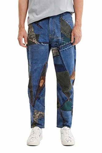 Men's Velez 5005 Denim Raw Jeans, Blue, 32
