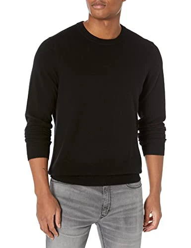 Men's Velvet Matthew Long Sleeve Sweater Pullover, Black, Medium