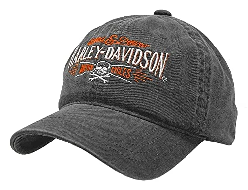 Men's Villain Adjustable Slide Baseball Cap - Washed Black