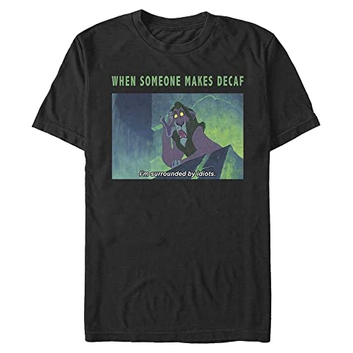 Men's Villains-Scar-Coloured Meme t-Shirt, Black, S