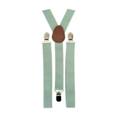 Men's Vintage Braces Adjustable Heavy Duty Clasps (Sage Green) - suitable for formalwe