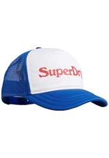 Men's Vintage Graphic Trucker Cap Baseball, Regal Blue, One Size