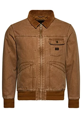 Men's Vintage Worker Bomber Jacket, Denim Co Tobacco, L