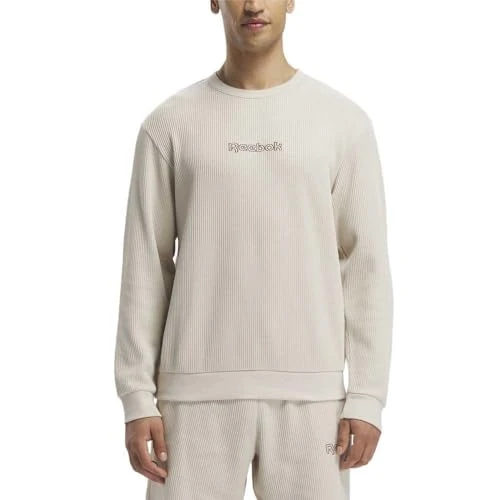 Mens Vs Waffle Crew Sweater Stucco L