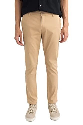 Men's W3012AZ Trousers, Beige, 31 W/30 L