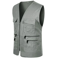 Men's Waistcoat Vest Formal Slim Fit Work Suit Classic Fit Formal Waistcoats for Men Leather Waistcoat Mature Vacation Men's Blazers