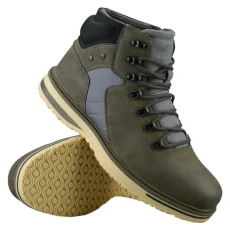 Mens Walking Hiking Warm Lined Casual Work Ankle Boots Trainers Shoes Size Green Grey 7.5
