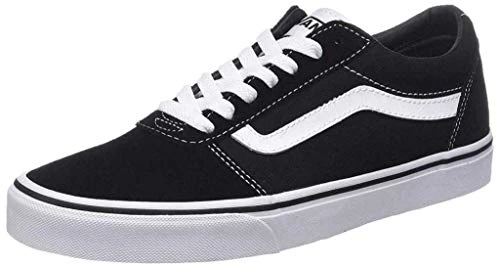 Men's Ward Sneaker, Black Suede Canvas Black White C24, 12 UK