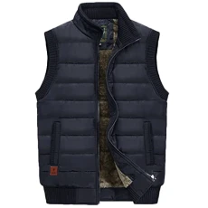 Men's Warm Winter Gilets Windproof Body Warmer Vest Padded Gilets Sleeveless Vest Quilted Puffer Padded Vest Outerwear Navy 6XL Men's Warm Winter Gilets Windproof Body Warmer Vest Padded Gilets Sleeveless Vest Quilted Puffer Padded Vest Outerwear Navy 6XL