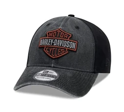 Mens Washed Out Baseball Cap Two Tone Logo Large Mens Washed Out Baseball Cap Two Tone Logo Large