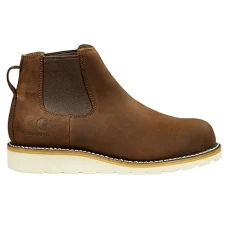 Men's Wedge 5" Chelsea Pull-On Soft Toe FW5033-M Boot, DARK BISON OIL TANNED, 10.5 Men's Wedge 5" Chelsea Pull-On Soft Toe FW5033-M Boot, DARK BISON OIL TANNED, 10.5