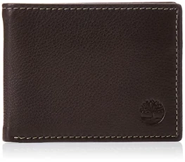 Men's Wellington RFID Leather Bifold Wallet Trifold Wallet Hybrid, Brown, One Size