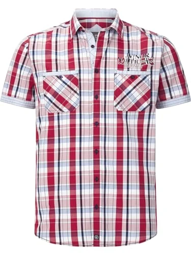 Men's Wentzel Short Sleeve Shirt, Red, XXL Plus