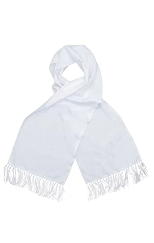 Mens White Evening Dress Scarf