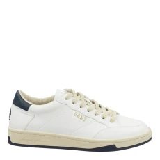 Mens White/Blue Prepus Leather Trainer ulti