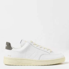 Mens White/Khaki V Trainers