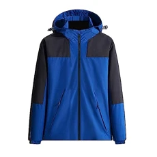 Men's Winter Bomber Jacket Warm Men's Fashion Casual Color Coordinated Zip Pocket Long Sleeve Coat Jacket Running Jacket Casual Sport Autumn Winter Men's Warm Lined Jacket, blue, XXL