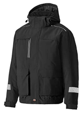 Men's Winter Jacket Work Utility Outerwear, Black, L Men's Winter Jacket Work Utility Outerwear, Black, L