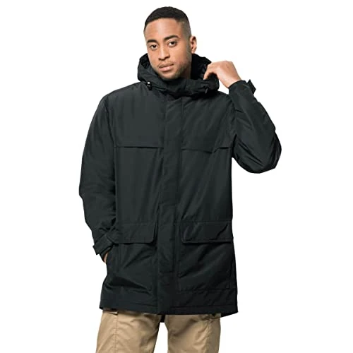 Men's Winterlager Parka Jacket, Black, XXL