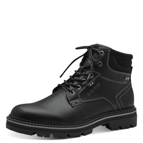 Men's Wl Lace Boot 5-16238-43 Snow, Black, 8 UK