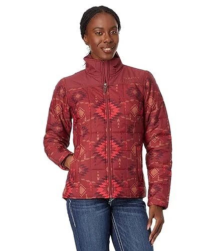 Men's WMS Crius Ins JKT Burnt Rose Print Coat, XL