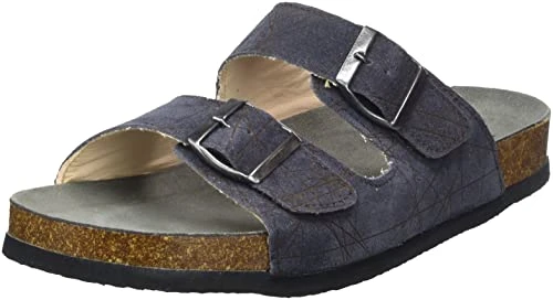 Men's Wolfi Sustainable Mules Slipper, 8010 Navy, 10.5 UK