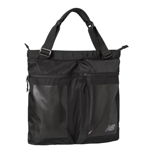 Men's Women's Unisex Dual Pockets Tote, One Size Fits Most, Black