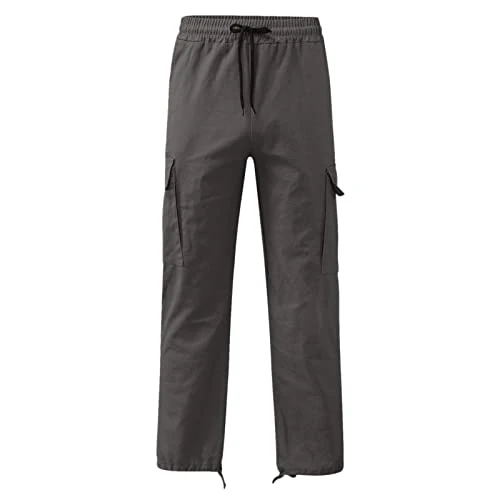 Mens Work Trousers Flex Work Trousers Mens Cargo Joggers Tracksuit Bottoms for Men Trousers Men Extra Long Mens Joggers Cargo Pants Men Straight Slim Fit Work Trousers Men Bargains of The Day Sale