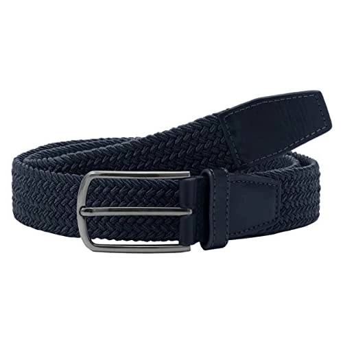 Mens Woven Golf Belt Blue M/L