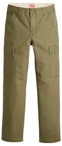 Men's Xx Cargo Straight Trouser, Olive Night Canvas, 30 W/32 L