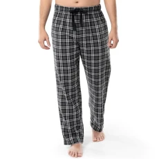 Men's Yarn-dye Woven Flannel Pajama Pant Bottom, Grey Plaid, XX-Large Men's Yarn-dye Woven Flannel Pajama Pant Bottom, Grey Plaid, XX-Large