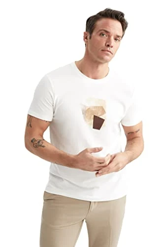 Men's Z0674AZ T-Shirt, OFF WHITE, M